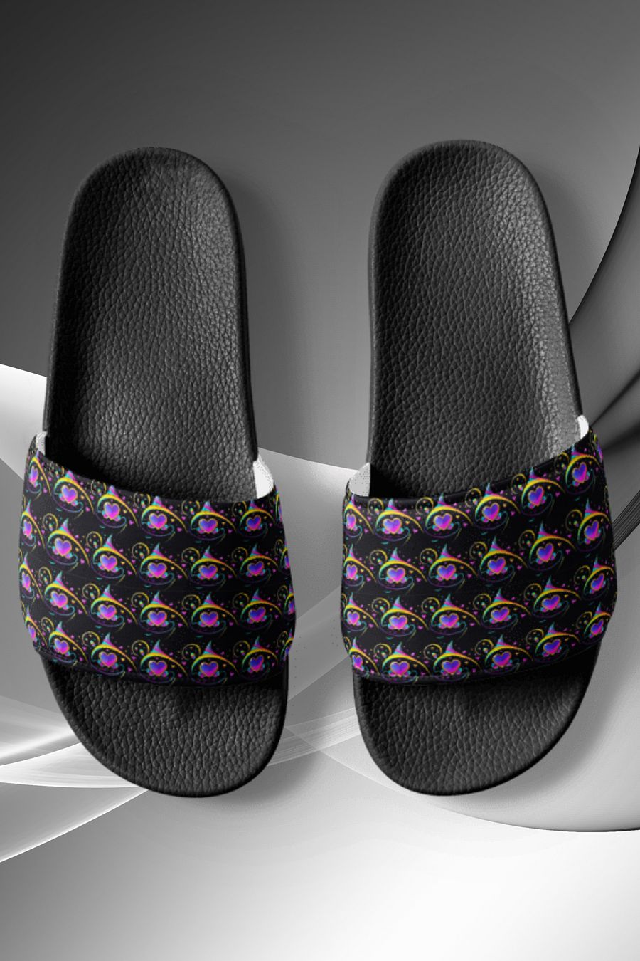 Valentines Heart All Over Print Slip On Slides product image (1)