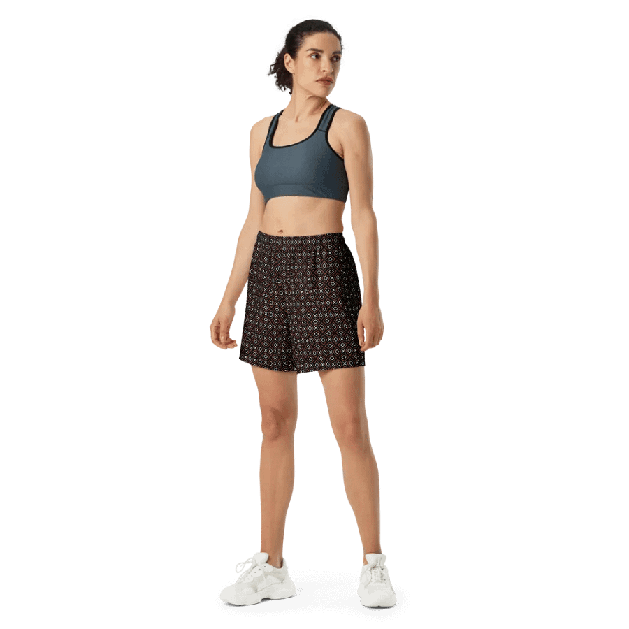 Diamond Dunes Geometric All Over Print Unisex Athletic Long Shorts product image (5)