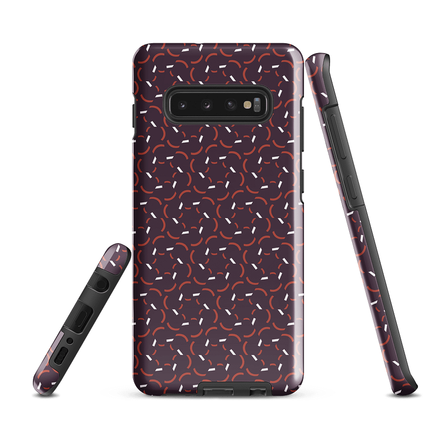 Blue Flux Geometric Pattern Samsung Galaxy Tough Case product image (1)