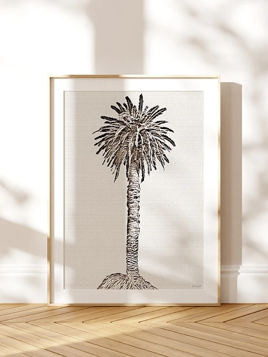 One Palm Tree - Parchment - Download product image (4)