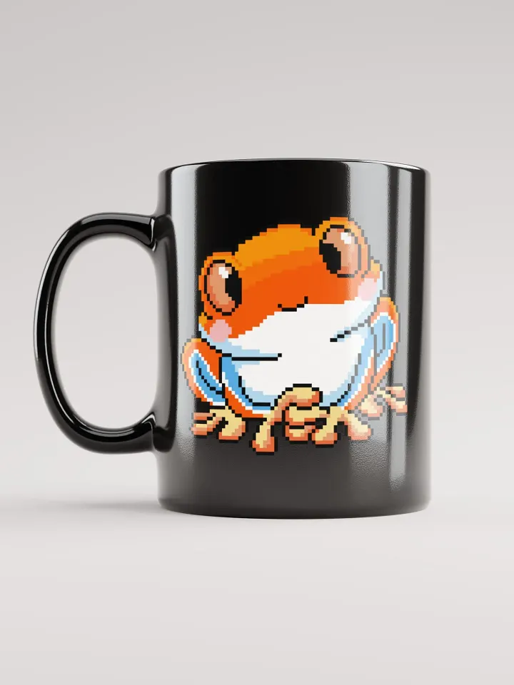 Orange Rip the Frog Black Glossy Mug product image (1)