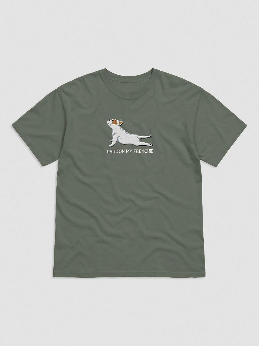 Pardon My Frenchie T-Shirt(Embroidered) of a French Bulldog(Pied) product image (4)