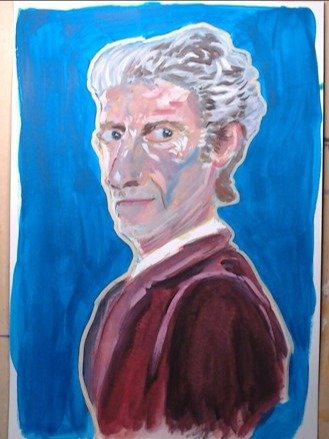 12th Doctor/Peter Capaldi Gouache Painting A4 Size product image (1)