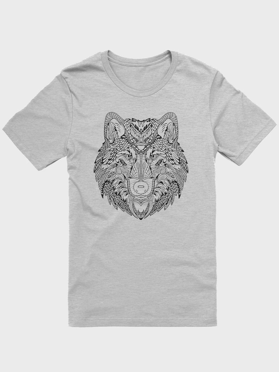 Intricate Wolf Head Artistic T-Shirt product image (2)
