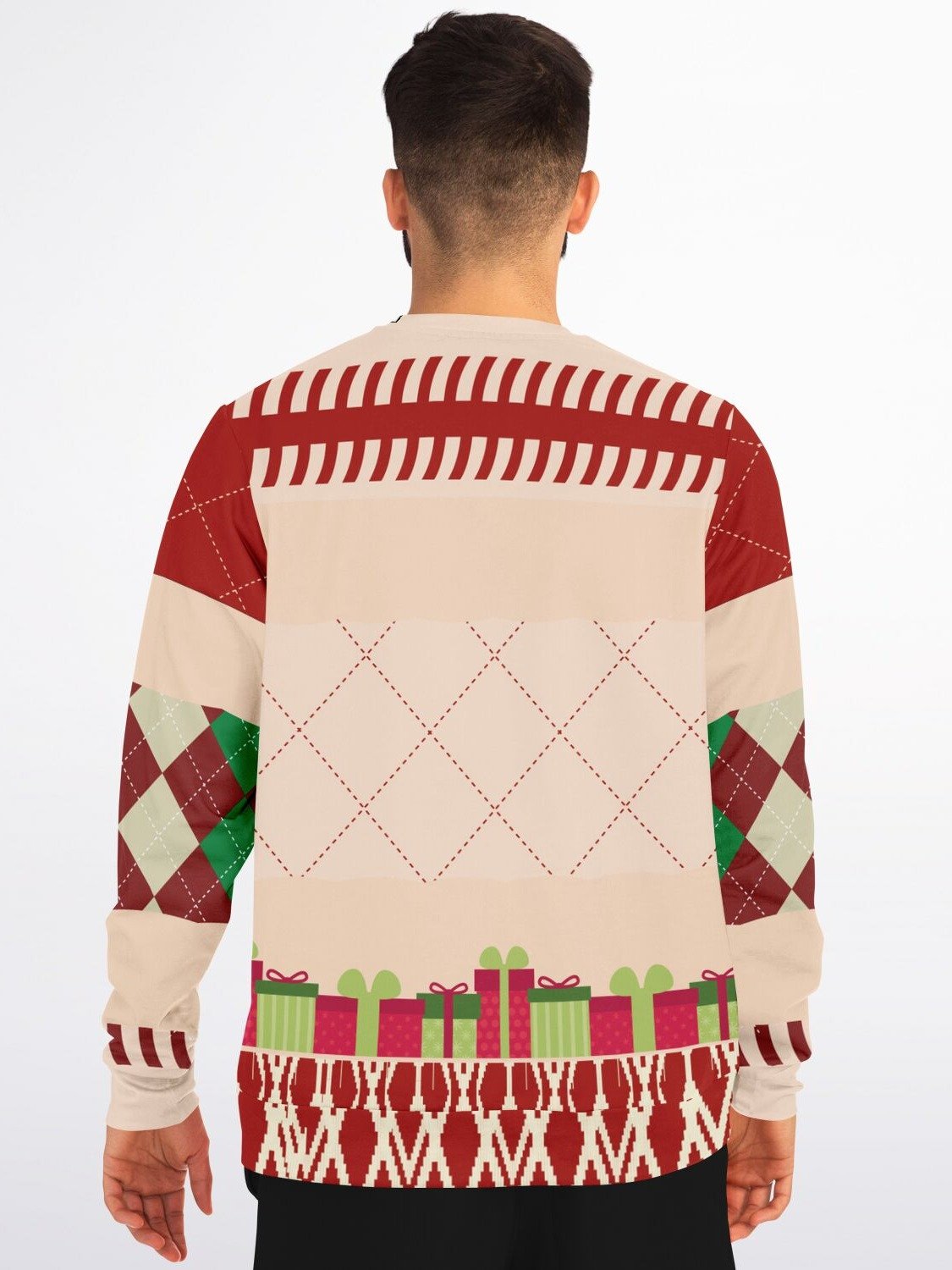 “Let’s Get Elfed Up” Funny Ugly Christmas Sweatshirt | Hilarious Elf Holiday Jumper | Drinking Humor Party Outfit product image (4)