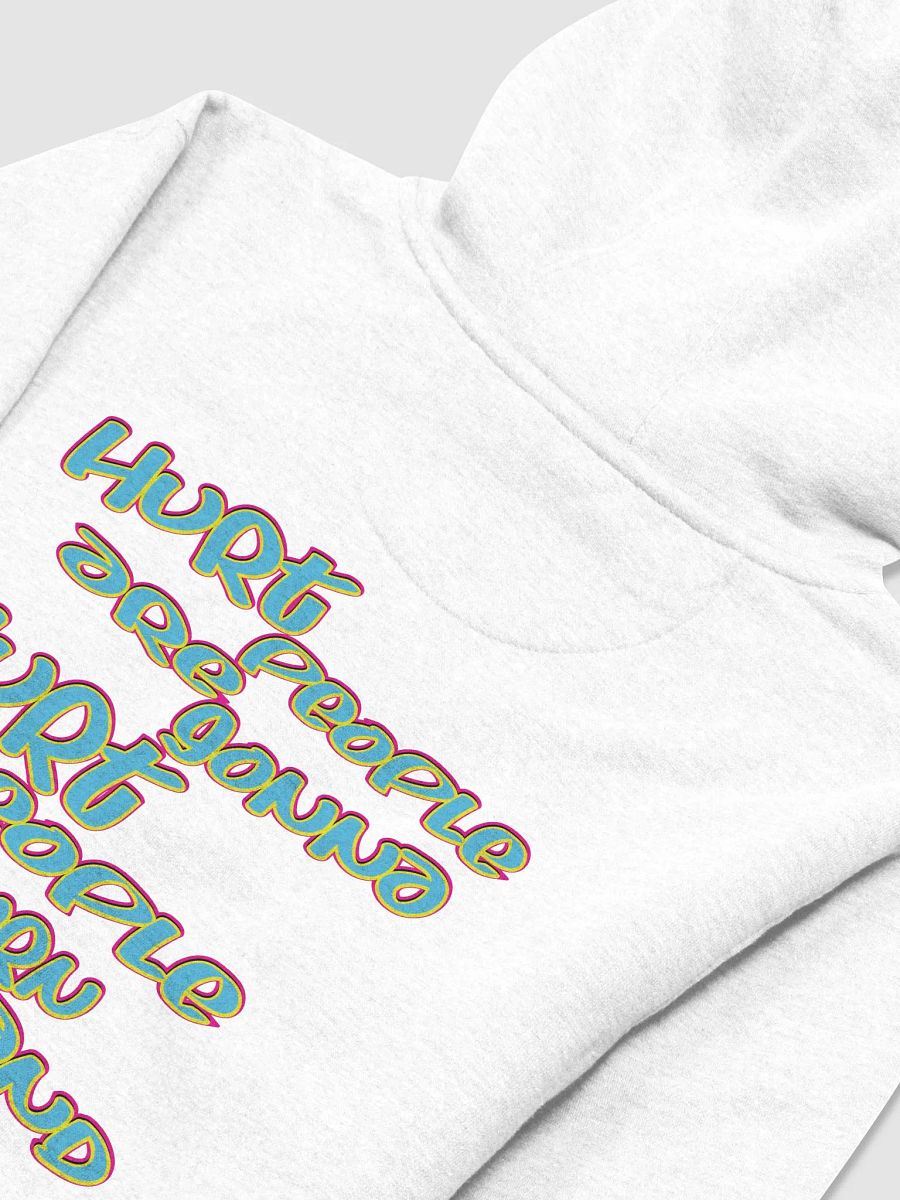 Hurt People - Blue Graffiti - Cotton Heritage Unisex Premium Hoodie (BACK) product image (4)