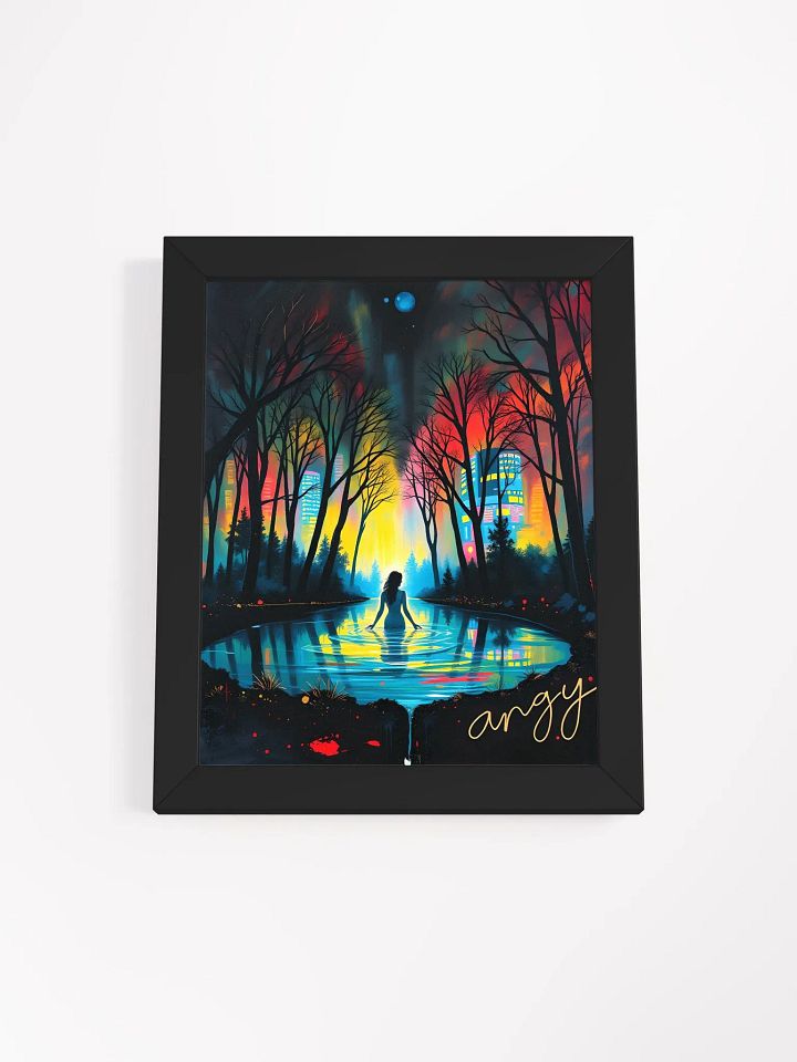Listen to the song by feist called, The water, Ayous Wood Framed Matte Poster product image (5)