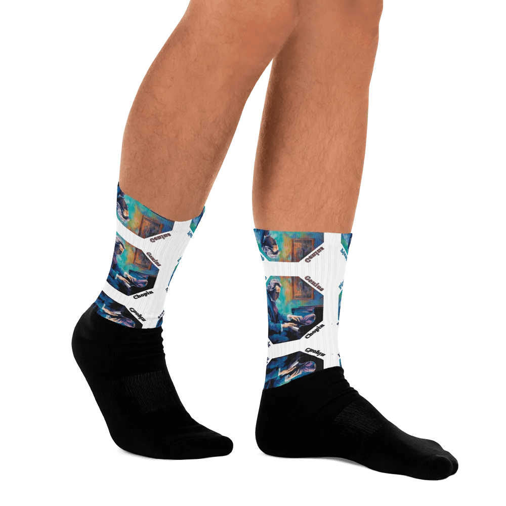 Frédéric Chopin [Playing Piano] - Piano Genius | Socks product image (11)