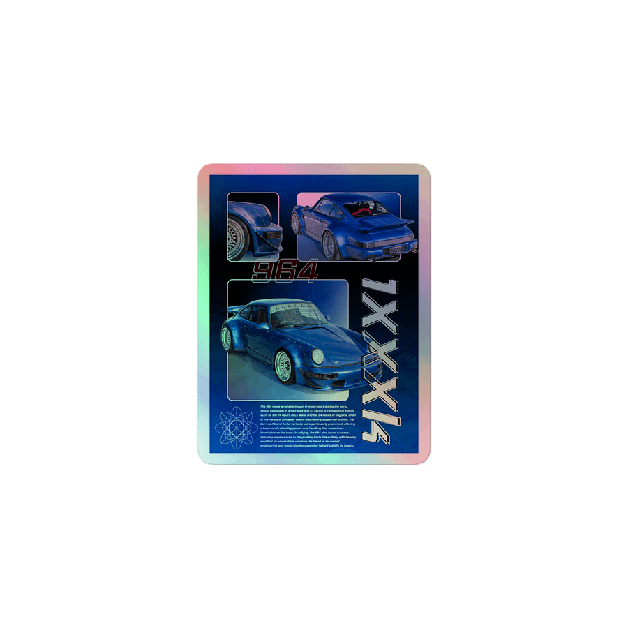 Blue 964 1XXXk | Holographic Sticker product image (1)