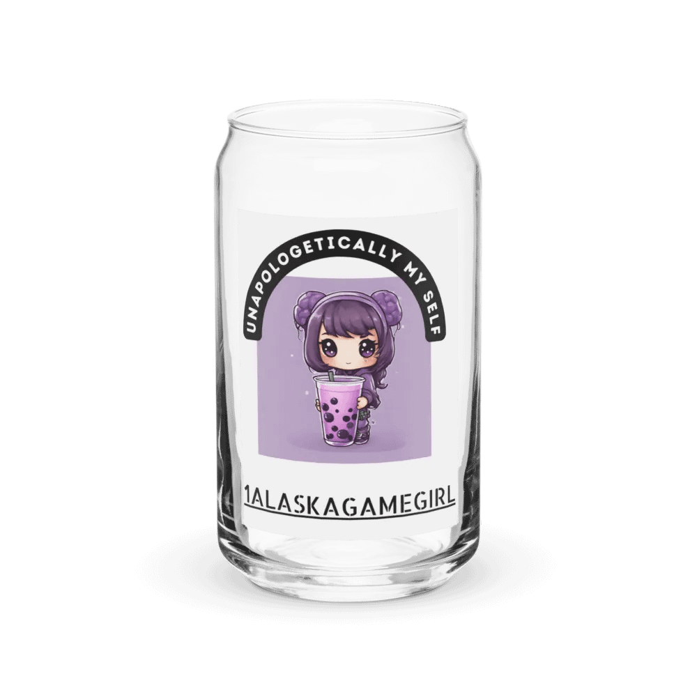 1AlaskaGamegirl unapologetically my self beverage Glass product image (3)