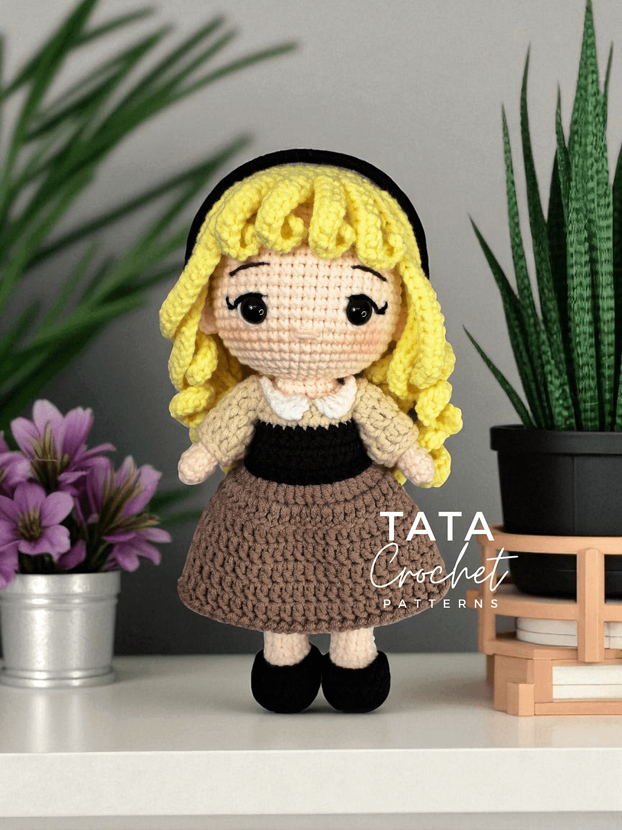 PDF -♡- Doll Dress Up & Transformation -♡- Aurora Princess Amigurumi Crochet Pattern product image (4)