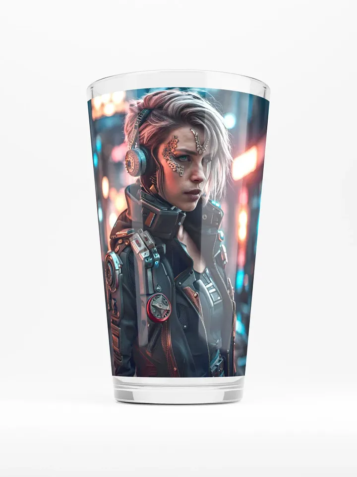 Cyberpunk Female Pint Glass product image (1)