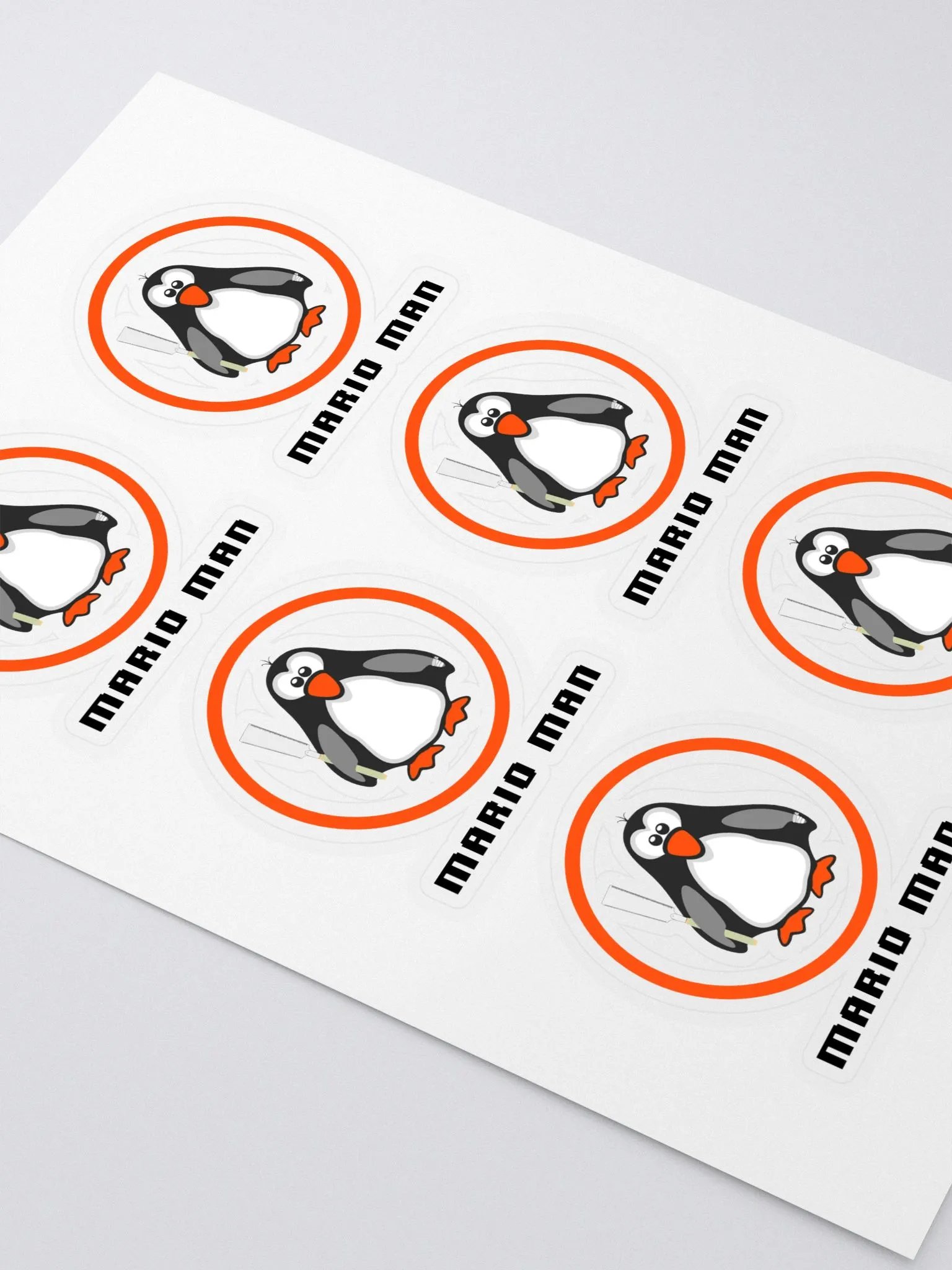 Mario Man Sticky Stickers X 6 product image (2)