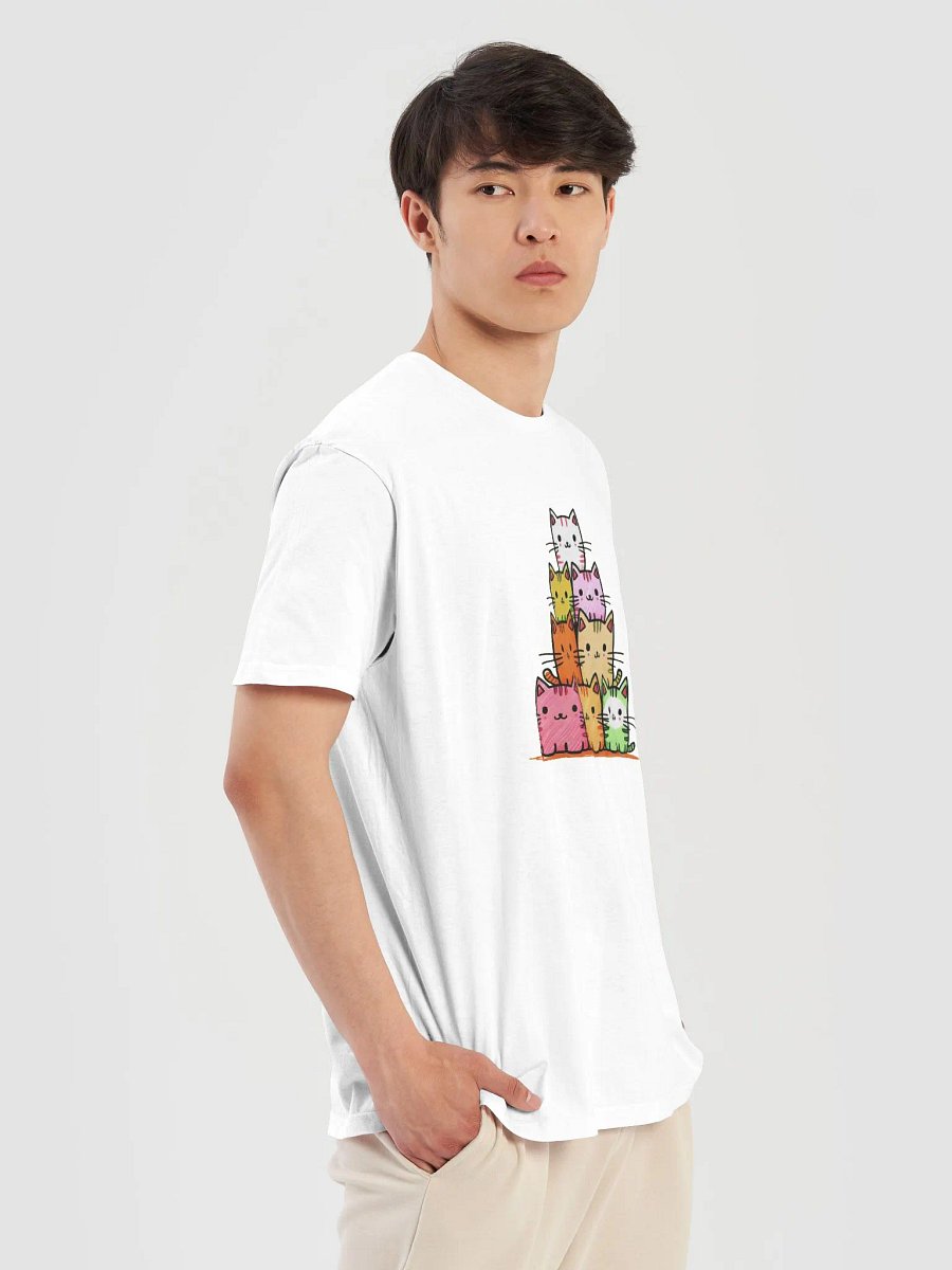 Cute Cats Pyramid Unisex T-Shirt product image (5)