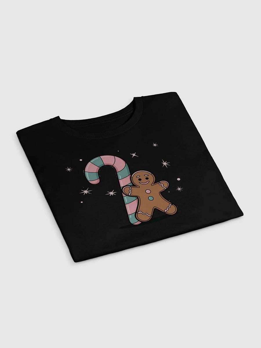 Festive Candy Cane and Gingerbread Man Crop Top product image (17)