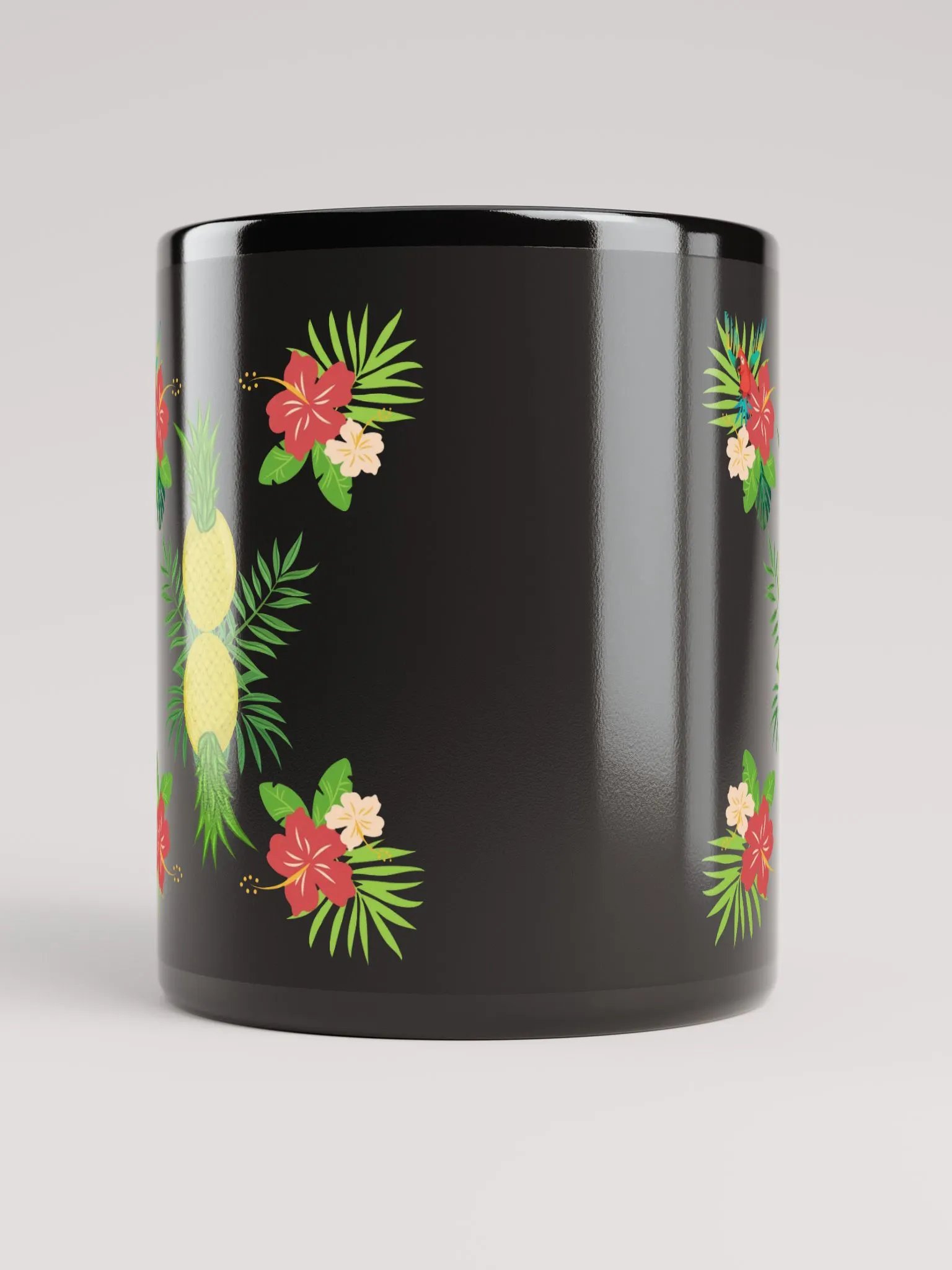 Pineapple Paradise Pattern Design Black Mug product image (9)