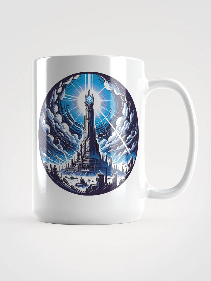 Arcane Clock and Mage Tower Coffee Mug – Sip the Magic 🕰️✨ product image (1)