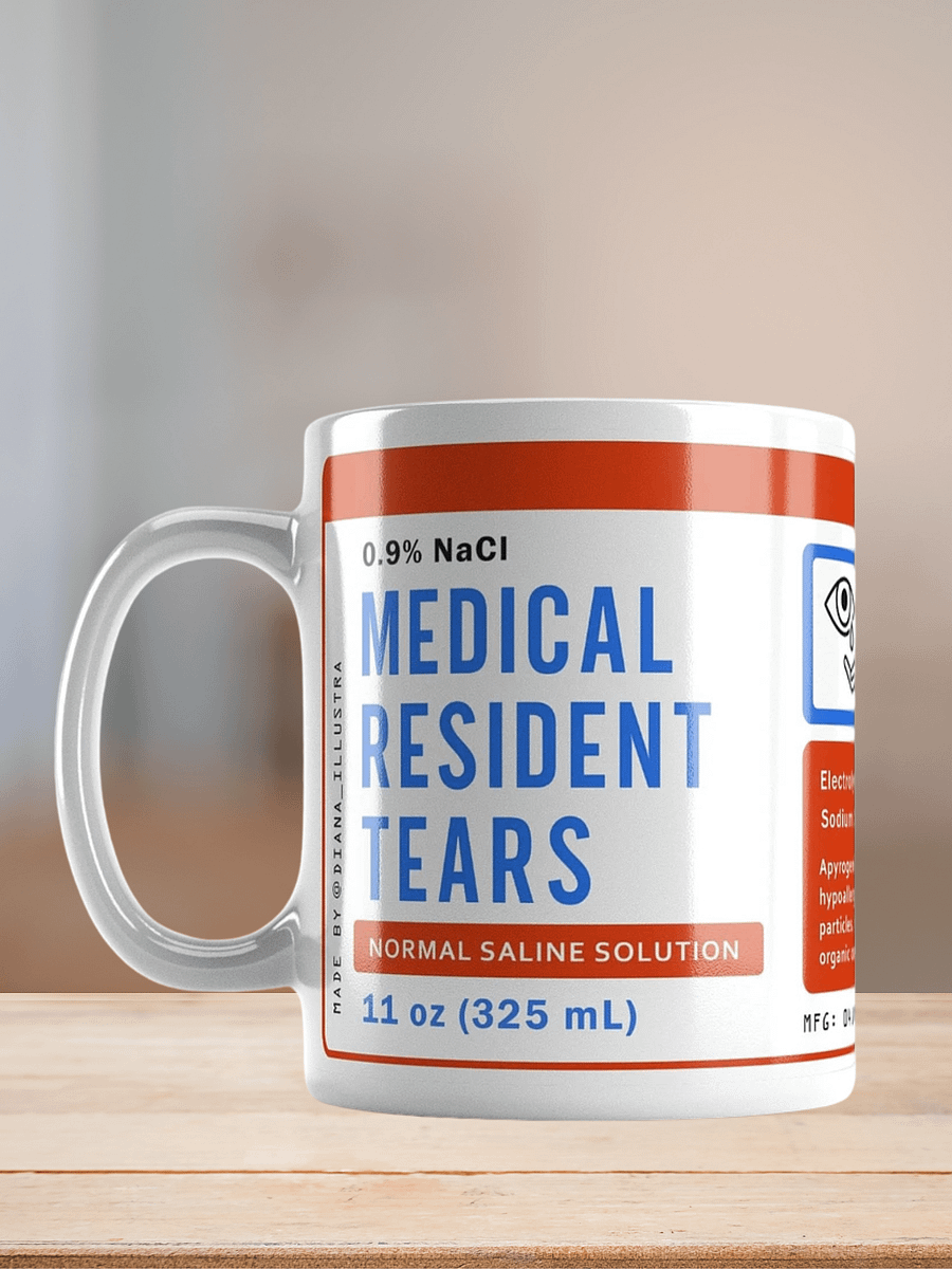 "Medical resident tears" Ceramic mug product image (7)