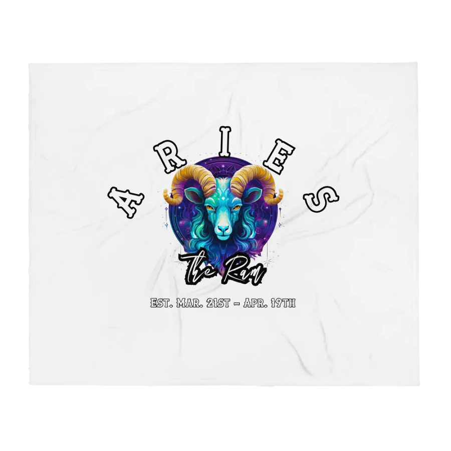 Aries - Zodiac Throw Blanket product image (1)