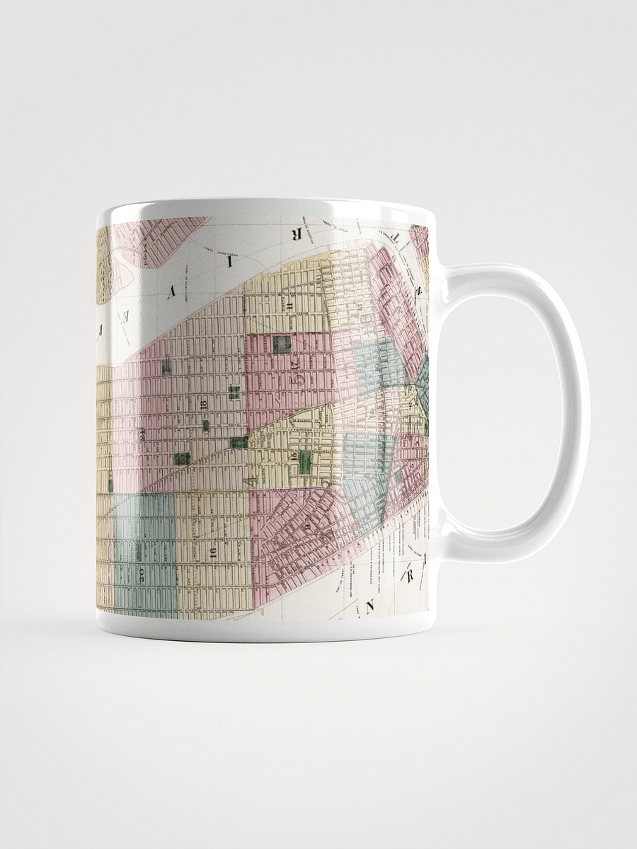 Vintage Manhattan Map White Glossy Mug product image (1)