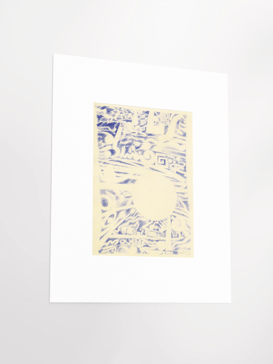 Blue Abstract 11.02.90 Print product image (4)