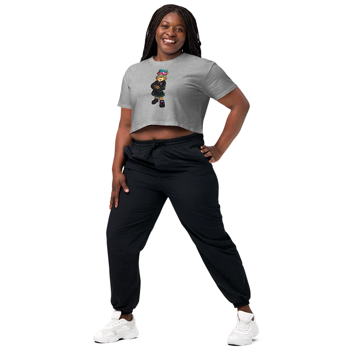 Standing Girl Bear AS Color Women's Crop Top product image (1)