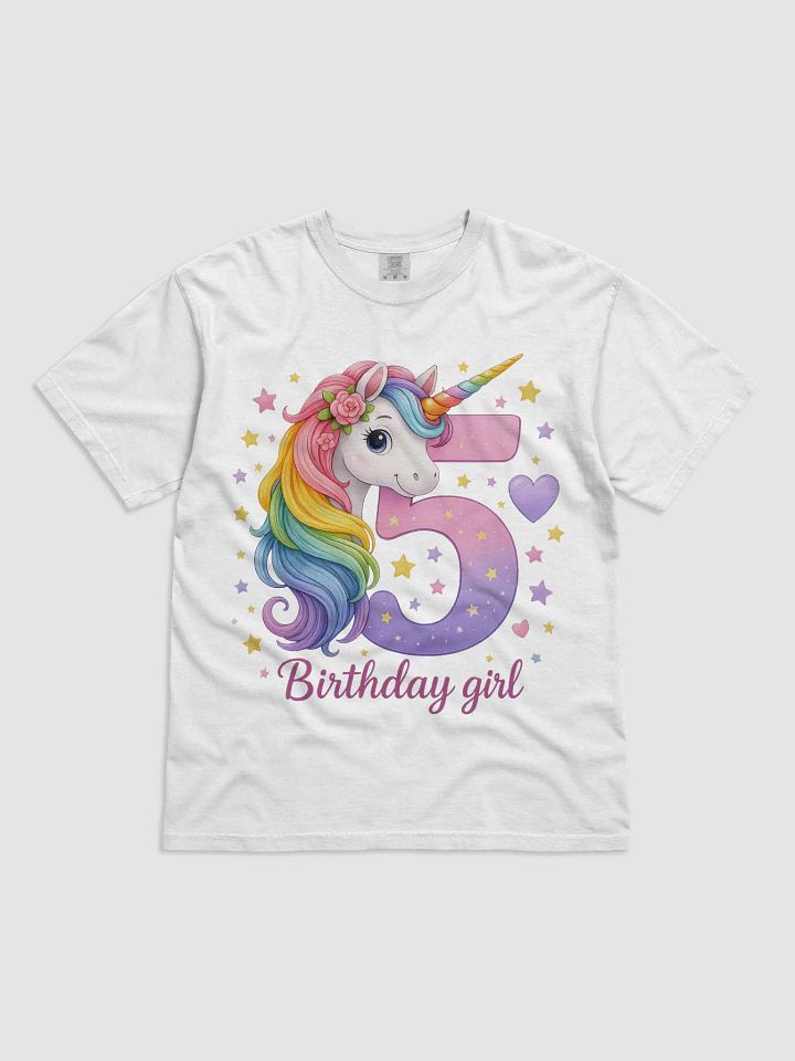 Birthday Girl Unicorn T shirt product image (1)