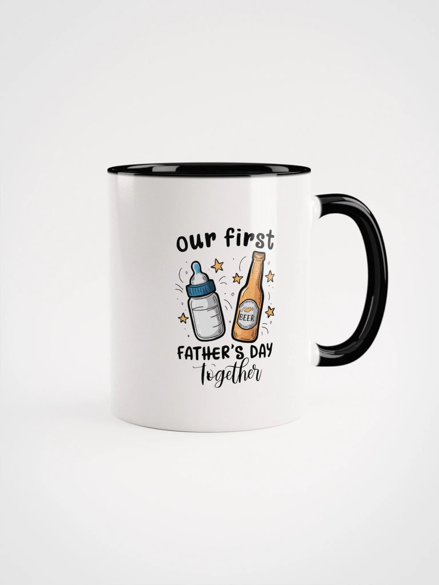 Celebrate the Joy of Fatherhood with Our First Father's Day Together Coffee Mug product image (1)