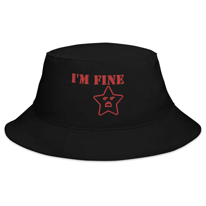 I'm Fine AMG Distressed Star Bucket Hat product image (4)