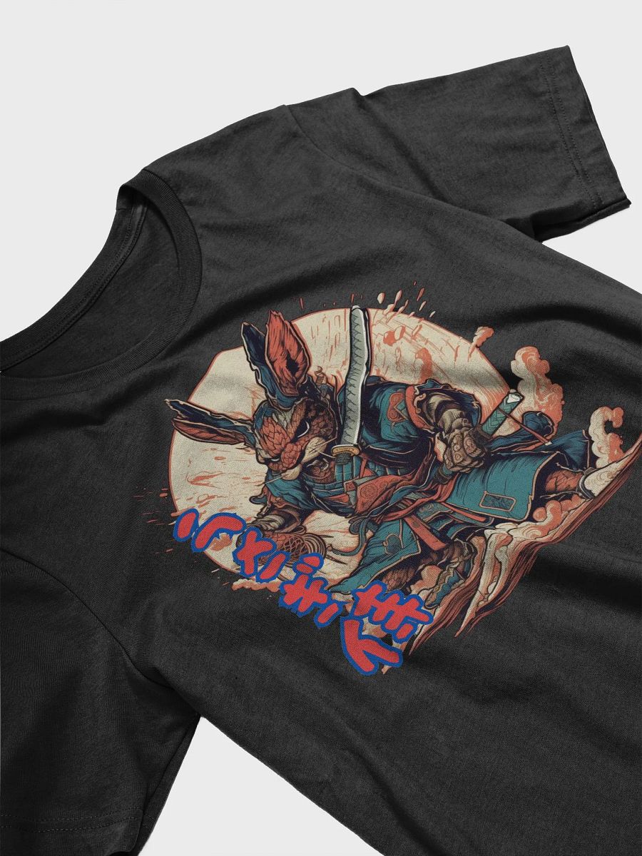 Samurai Bunny Warrior, Japanese Warrior Bunny, Retro Style T-Shirt, Unique Animal Design Tee, Vintage Samurai Art Shirt Classic Tee product image (5)
