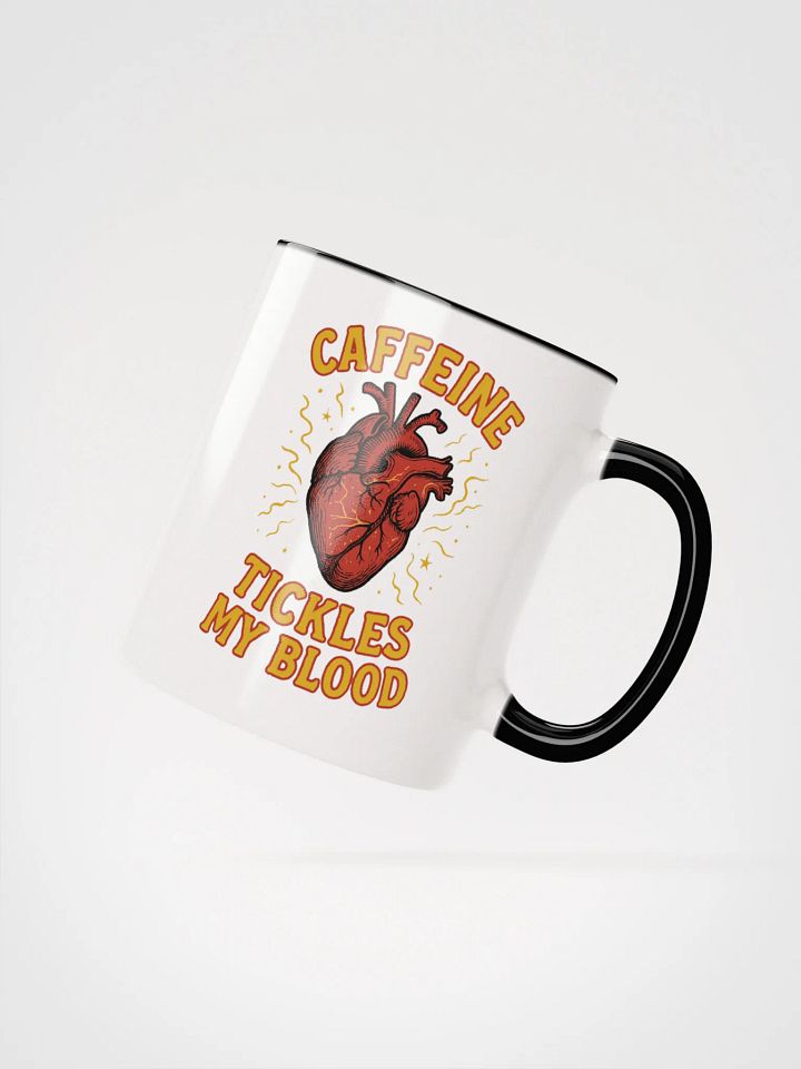 Caffeine Tickles My Blood (Anatomical Heart) Accent Mug product image (3)