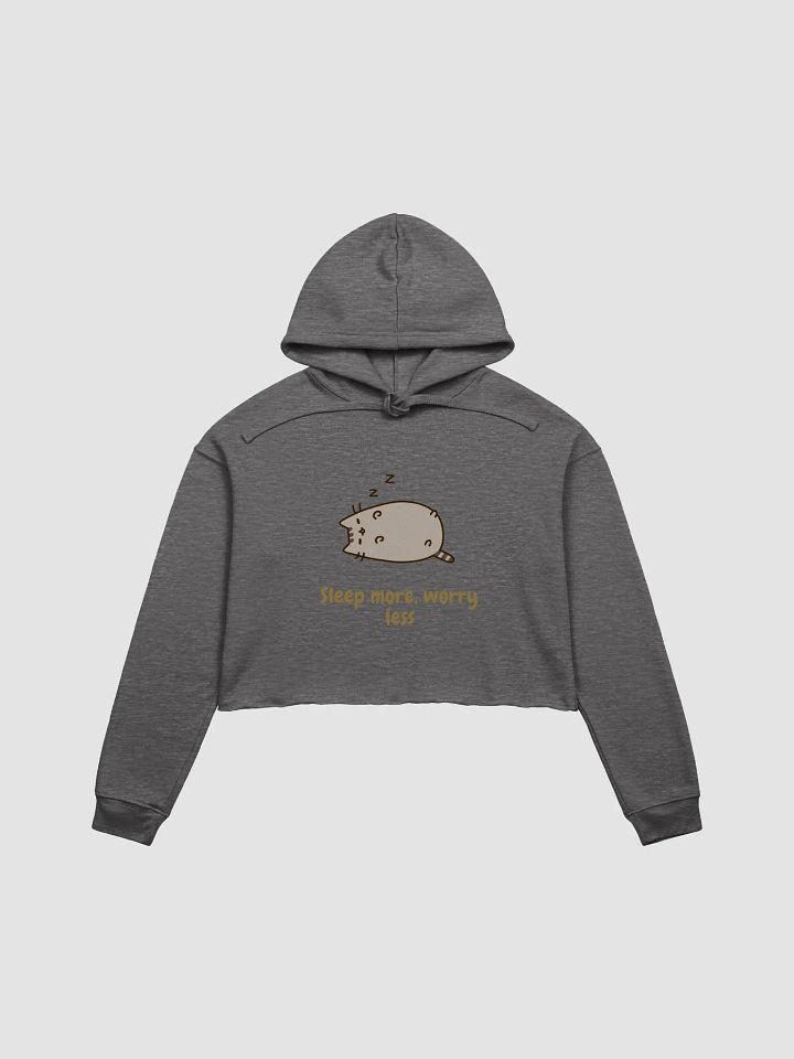 Zzz Cat Sleep More Crop Hoodie product image (5)