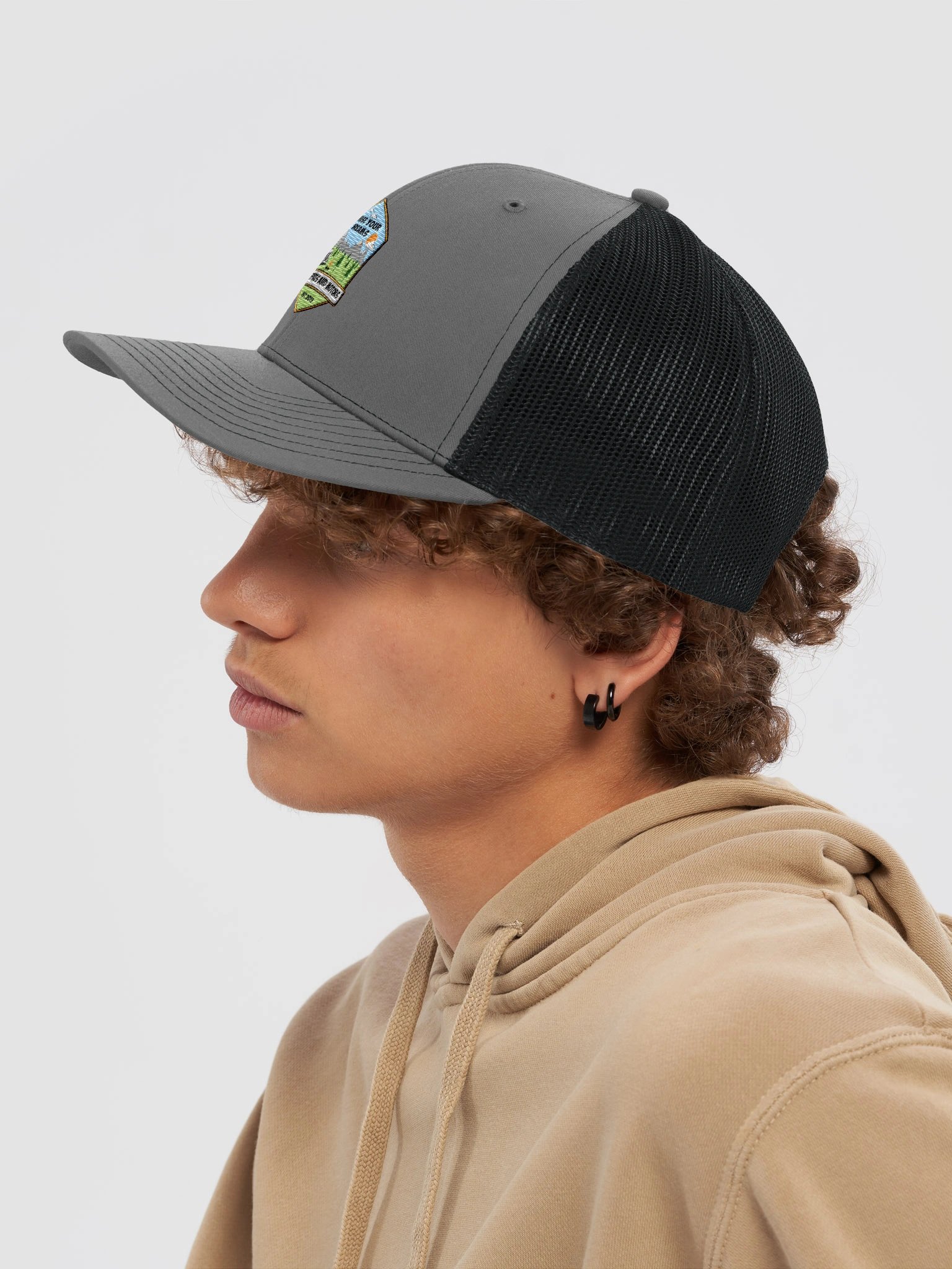 Chase Your Dream Campfires and Motors Trucker Hat product image (7)