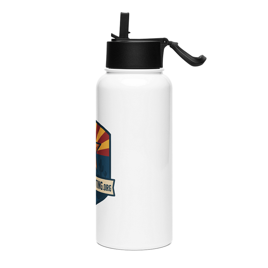 AZS Stainless Steel Water Bottle w/Straw Lid product image (3)