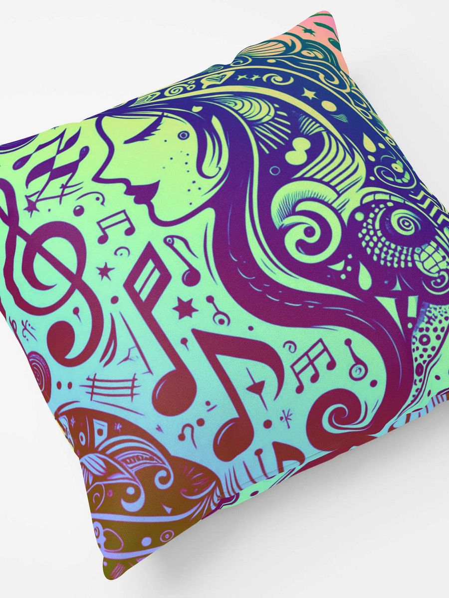 Vibrant Music Lover's Cushion - Perfect Gift for Singers & Musicians product image (5)