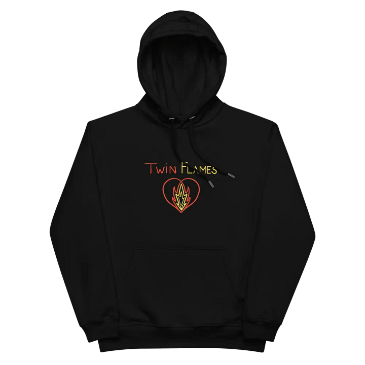 'Twin Flame Fire' Premium Organic Cotton Eco Hoodie product image (2)