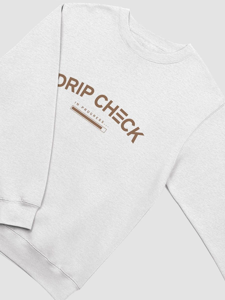 DRIP CHECK IN PROGRESS UNISEX SWEATSHIRT - OATMEAL product image (3)