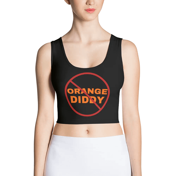No Orange Diddy Stretchy Black Crop Top product image (2)