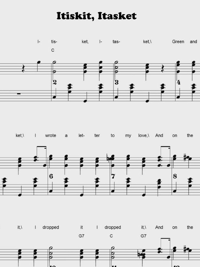 Itiskit, Itasket - CS - Piano sheet music product image (1)