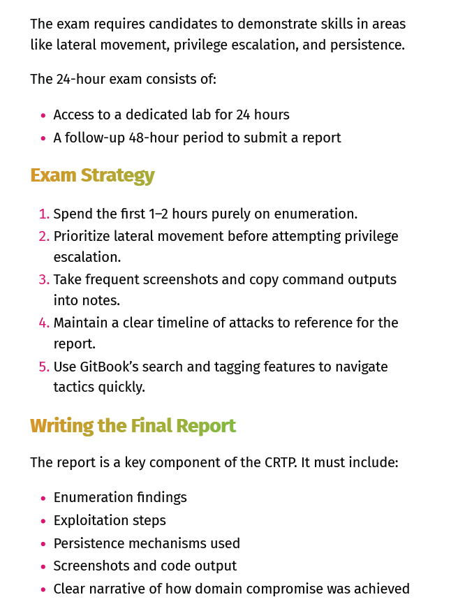 Certified Red Team Professional (CRTP) Study Notes & Guide product image (2)