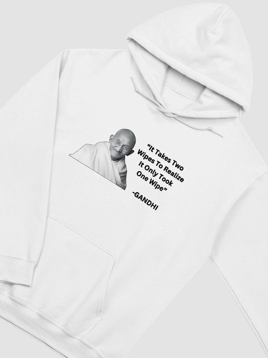 It takes two wipes to realise it only took one wipe Hoodie product image (2)