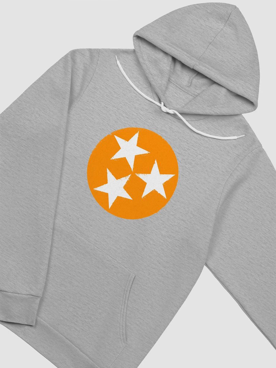Orange and White Tri Star Hoodie product image (3)