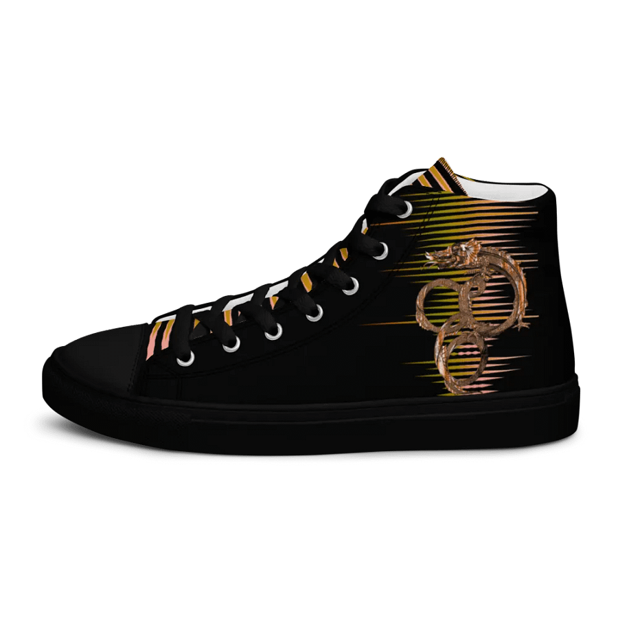 Glitchy Distortion Men's High Tops product image (8)