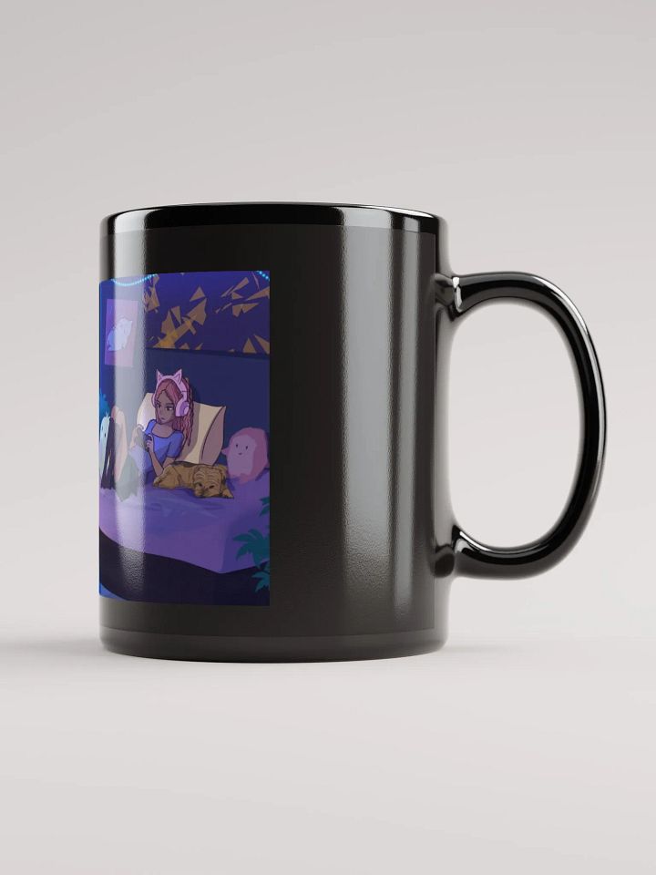 Mykah starting soon screen black mug product image (1)