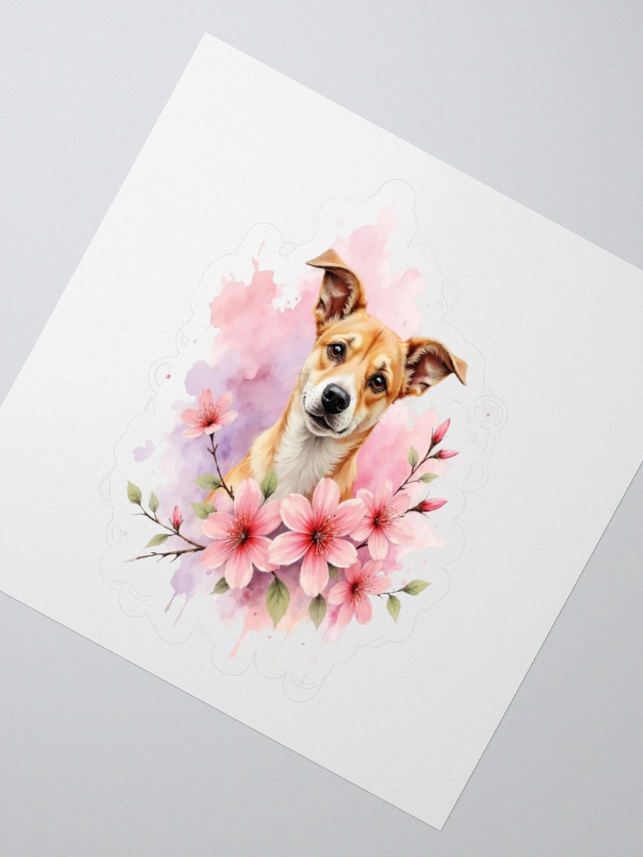 Potcake Floral Sticker product image (2)