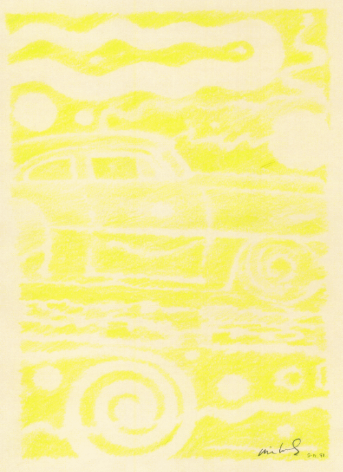 Custom Car (yellow) 5.11.91 Print product image (1)