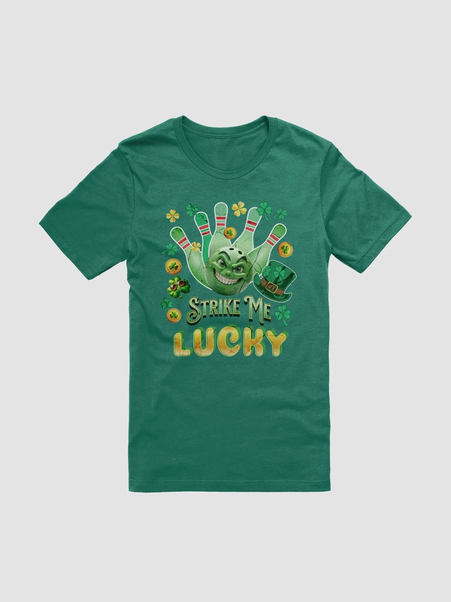 Strike Me Lucky Bowling Ball T-Shirt product image (1)