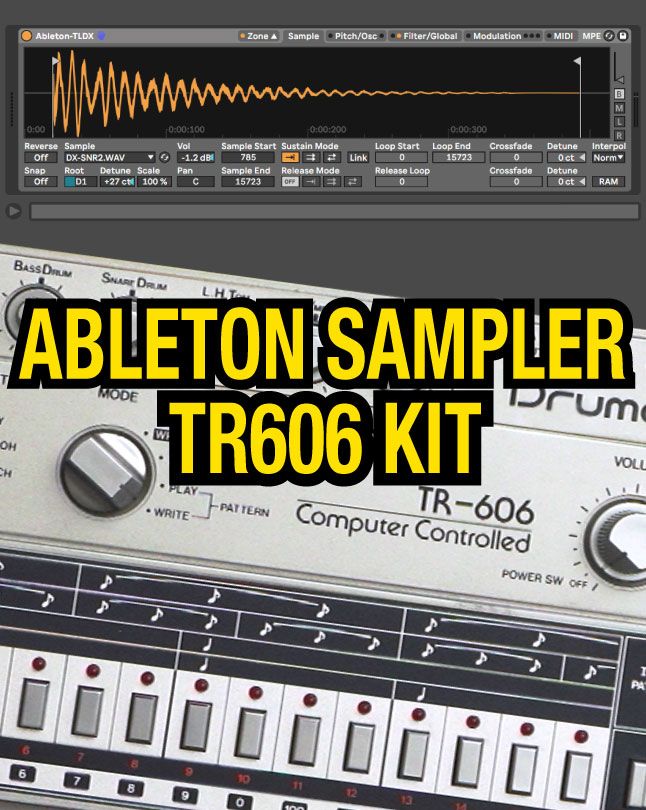 Ableton Sampler: TR606 Kit product image (1)