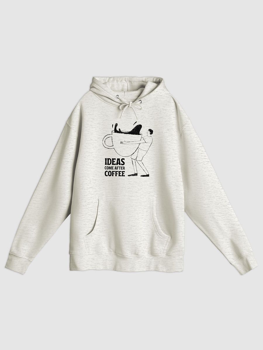 Ideas Come After Coffee Hoodie – Premium Midweight Unisex Fleece Pullover product image (1)