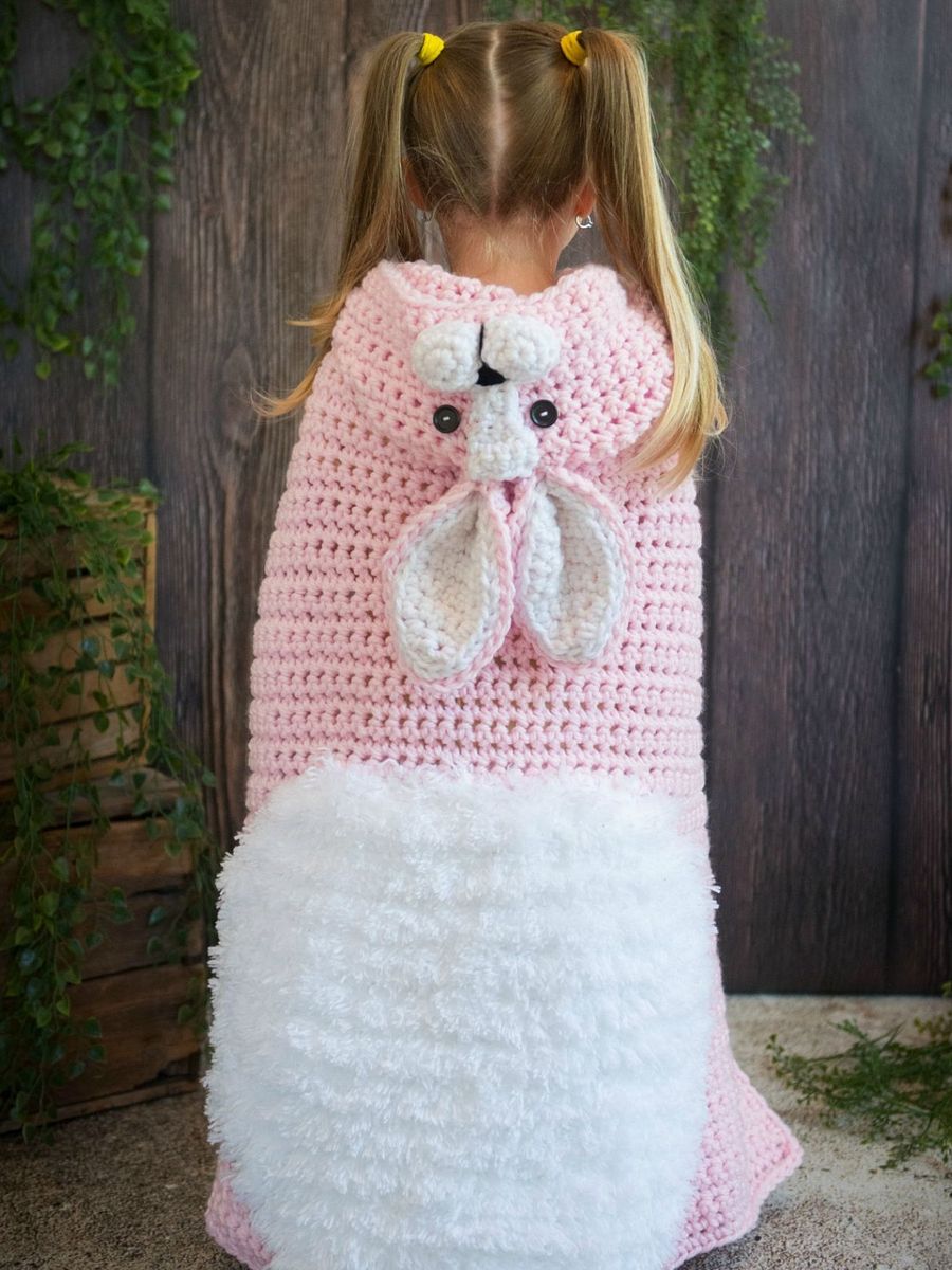 Hooded Rabbit Blanket Crochet Pattern product image (7)